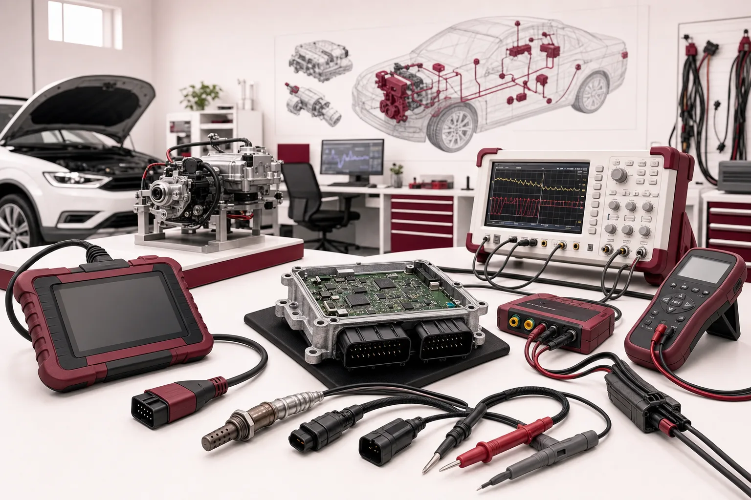 Technisches Labor für Fahrzeugdiagnose und Recherche bei alleywalksha, 1200x800 Pixel