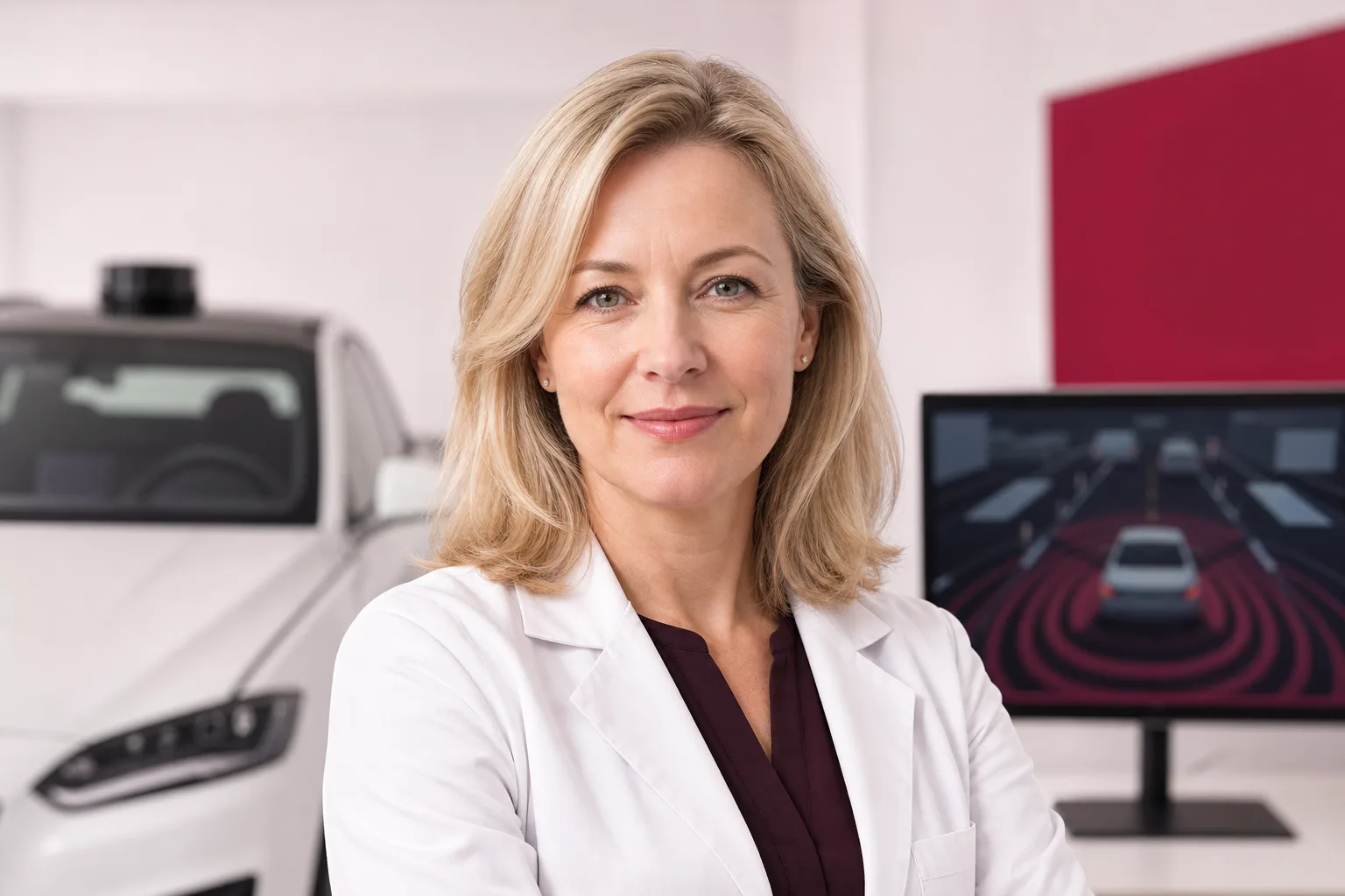 Sabine Kröger, ADAS-Sicherheitssysteme-Expertin, Porträtfoto 400x400 Pixel